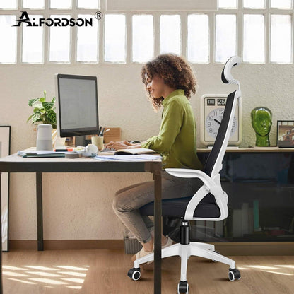 Ergonomischer Büro-Schreibtischstuhl mit Lordosenstütze und