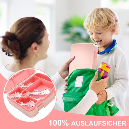 IJIAMY Brotdose Kinder Bento Box Auslaufsicher Lunchbox Mädchen Jungen Snackbox