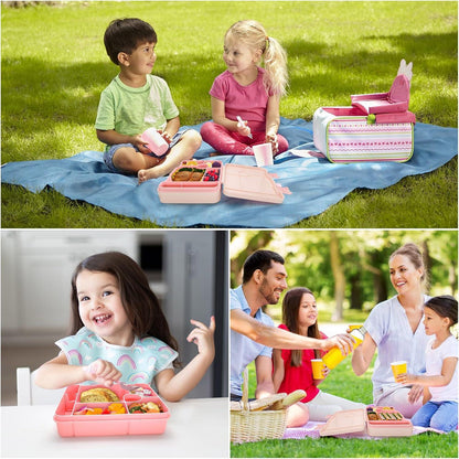 Brotdose Kinder Bento Box Auslaufsicher Lunchbox Mädchen Jungen Kindergarten