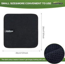 Schwarzes Mikrofasertuch 20x20cm 10er Set Küchen Spültücher
