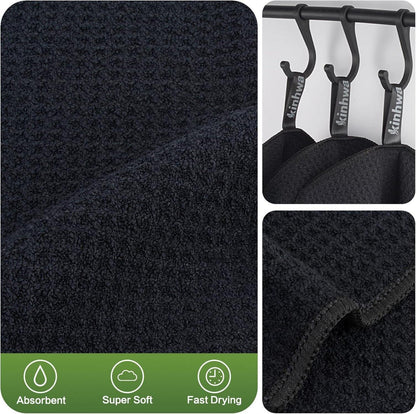 Schwarze Mikrofaser Spültücher 10er Set waschbar 20x20cm