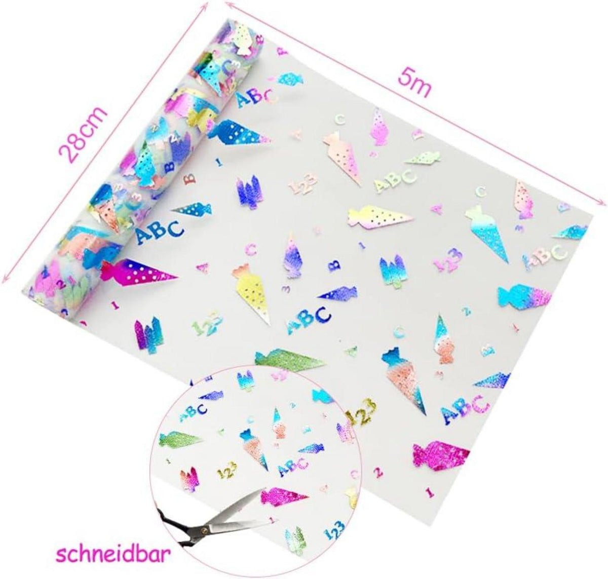 Einschulung Tischläufer Schulanfang Deko 28cm Mädchen Junge