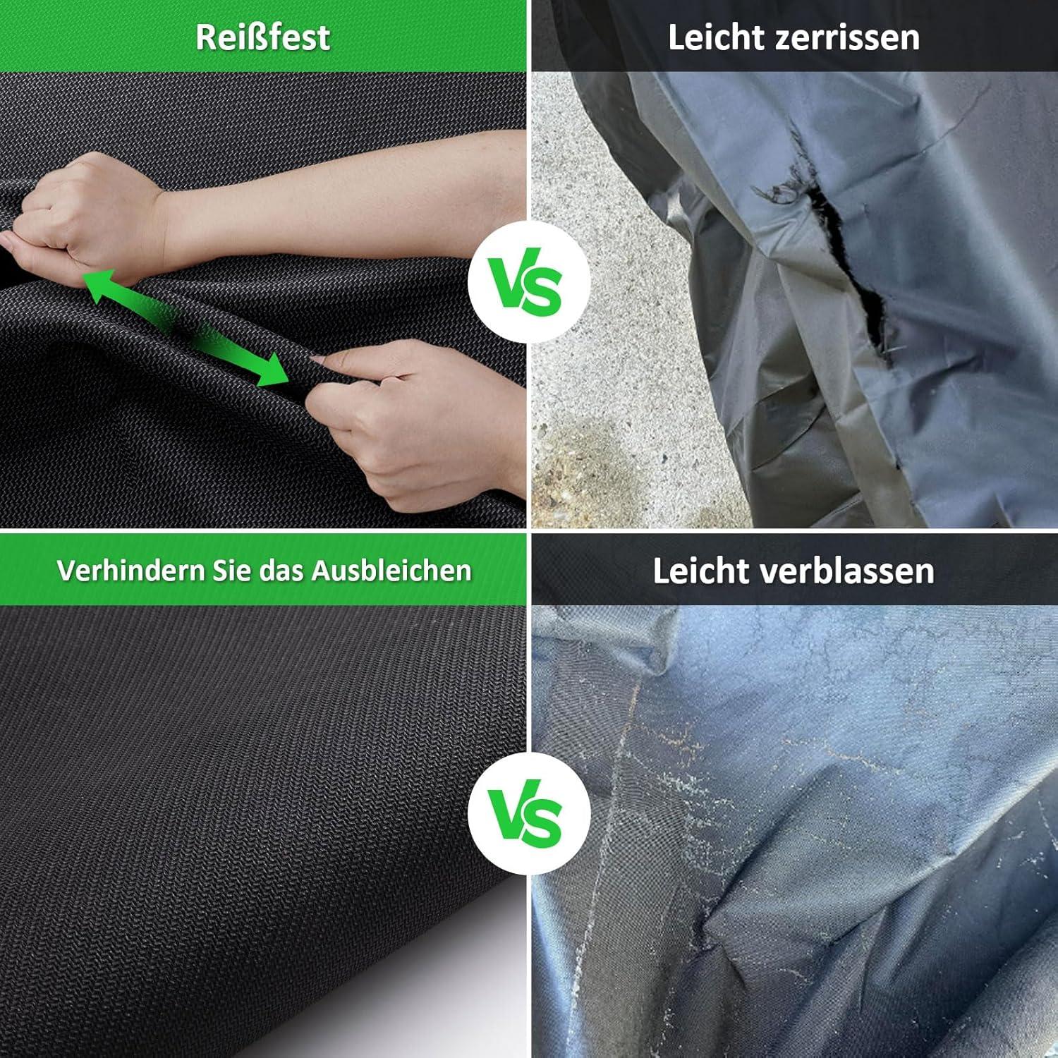 PATWING Hollywoodschaukel Abdeckung 3-4Sitzer 600D Oxford Wasserdicht 175x125x160cm