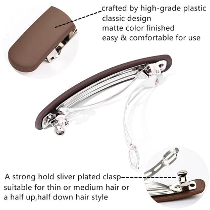 Große Haarspange für Damen, 4er Set, dickes & feines Haar, elegant & robust