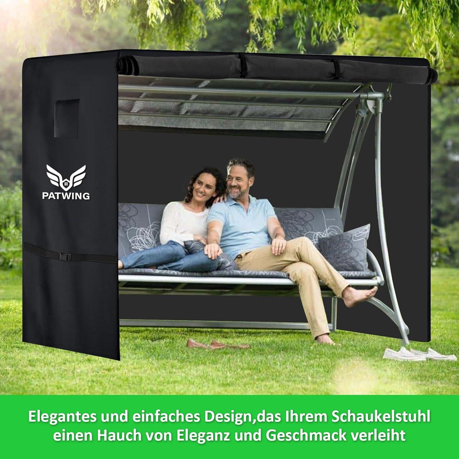 Hollywoodschaukel Abdeckung 3-4Sitzer 600D Oxford Wasserdicht 215x125x170cm