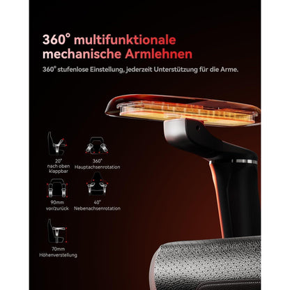 AutoFull M6 Gaming Stuhl mit Sitzbelüftung/Heizung & 6D
