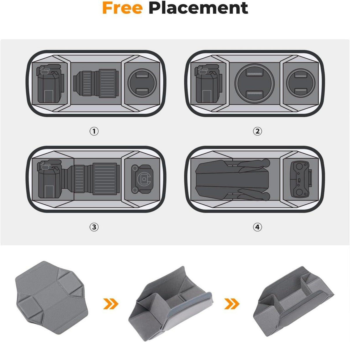 Professioneller Kamera-Rucksack Fotografen Zubehör 7L