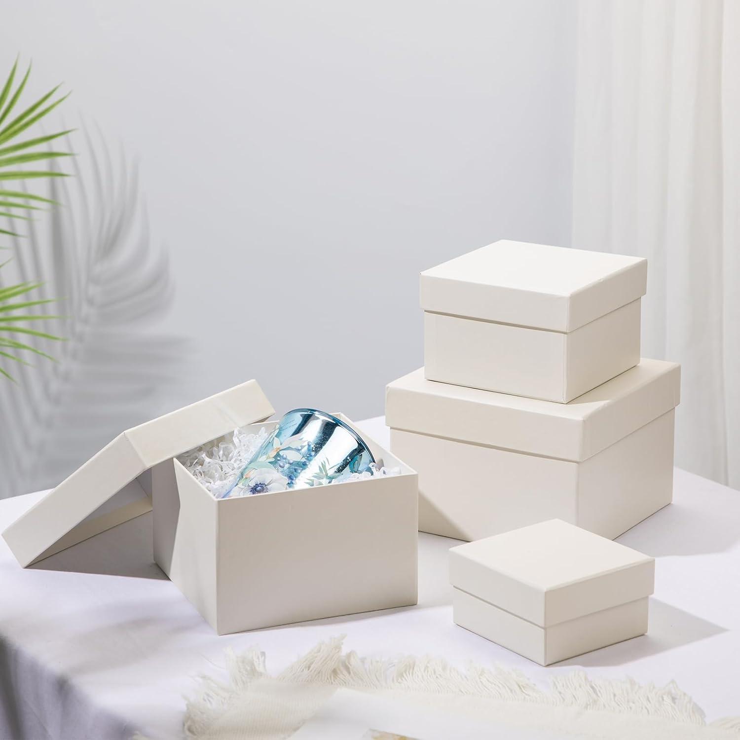 Aufbewahrungsbox mit Deckel für Geschenke, Spielzeug, 4er Set