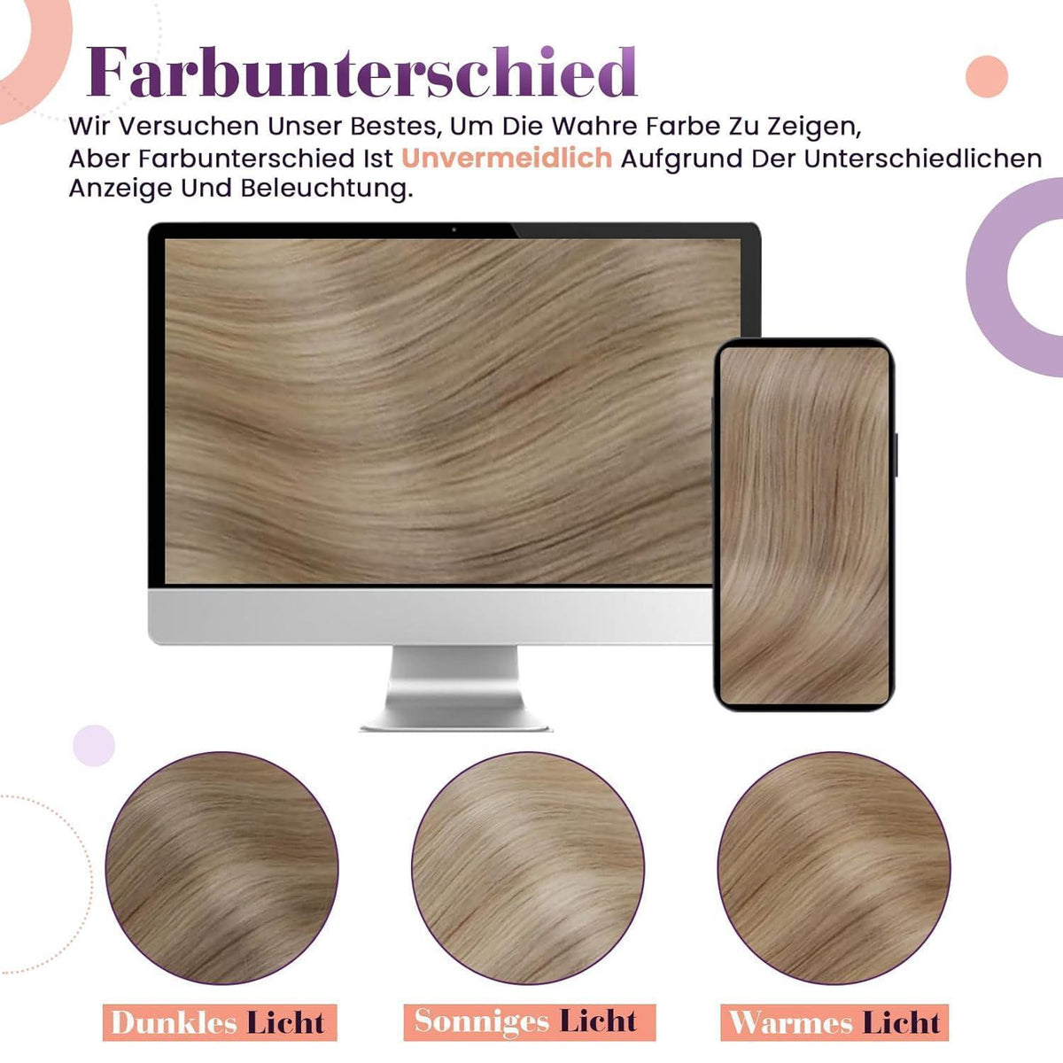 Echthaar Clip-Ins Blond Highlights 55cm