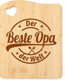 Opa Geschenk Bambus Schneidebrett Weihnachten Vatertag 27*21 CM