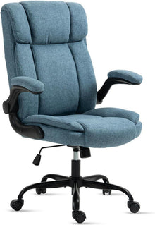 Ergonomischer Bürostuhl 150KG Belastbarkeit mit Armlehnen in Blau