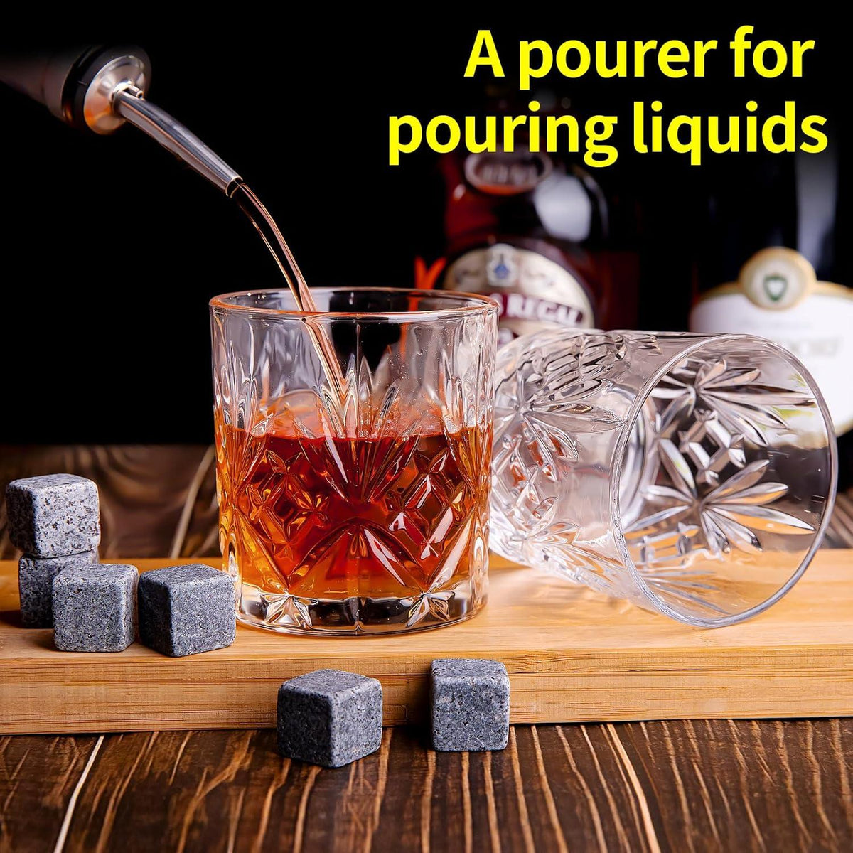 Whiskygläser 2er-Set 325ml Rocks-Gläser Tumbler Bourbon