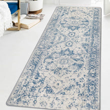 Rutschfester Teppichläufer für Küche und Flur 80x200cm Blau