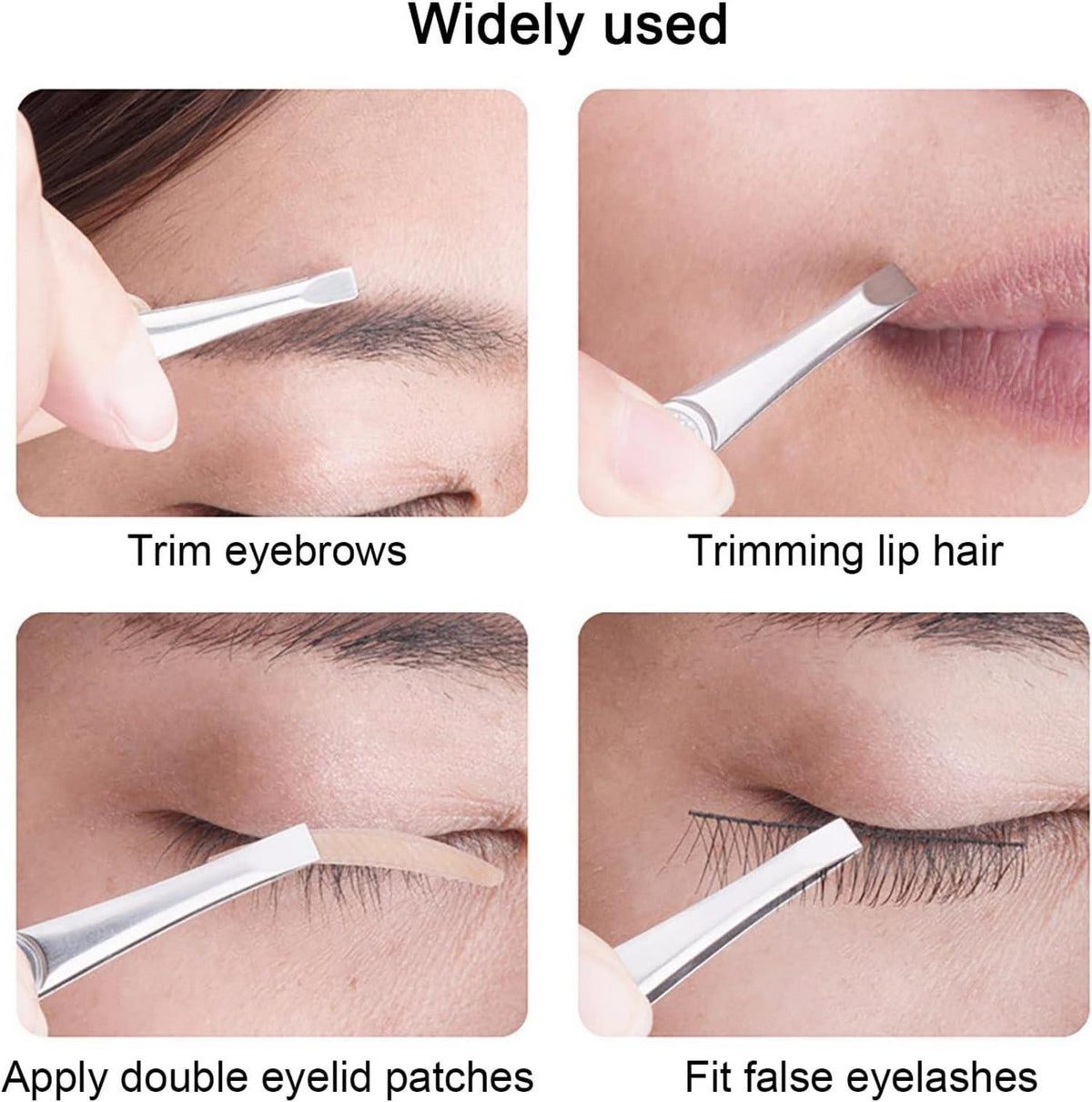 Pinzetten Set Präzisions Pinzettenset Haar-Zupfpinzetten Augenbrauen