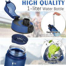 AOPREL Trinkflasche 1L Sport Wasserflasche Auslaufsicher