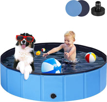 Hundepool Faltbar Rutschfest Schwimmbecken Verdicktes PVC