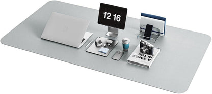 Großes Schwarz Leder Mauspad, Büro Schreibunterlage 120x60cm
