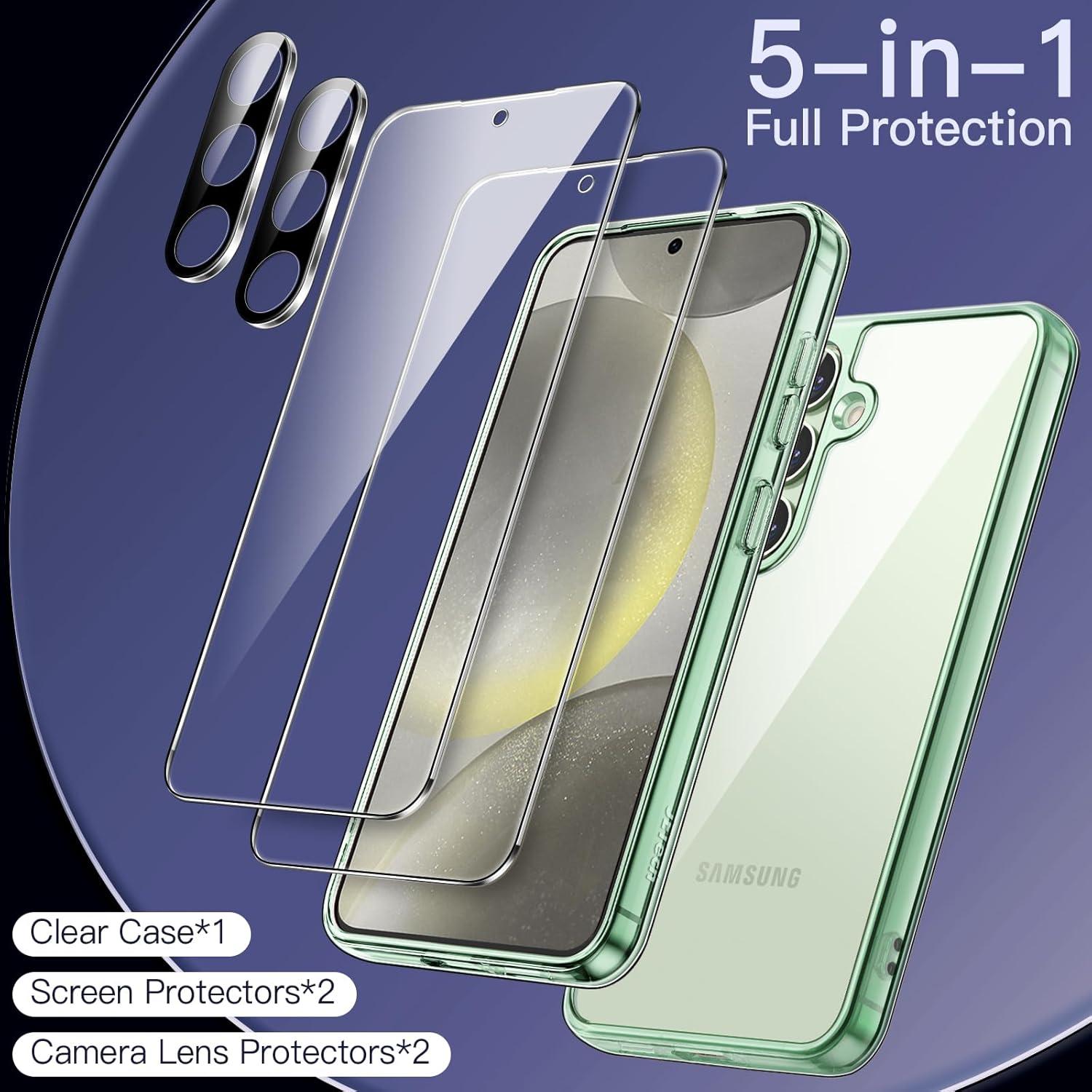 Hülle für Samsung Galaxy S24+ 5 in 1 Stoßfeste Handyhülle