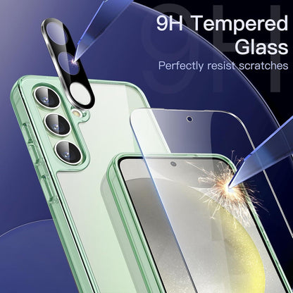 5 in 1 Hülle für Samsung Galaxy S24 Plus 5G mit gehärtetem Glas und