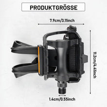 Fahrradpedale mit Clips & Riemen – MTB Pedale für Radfahren