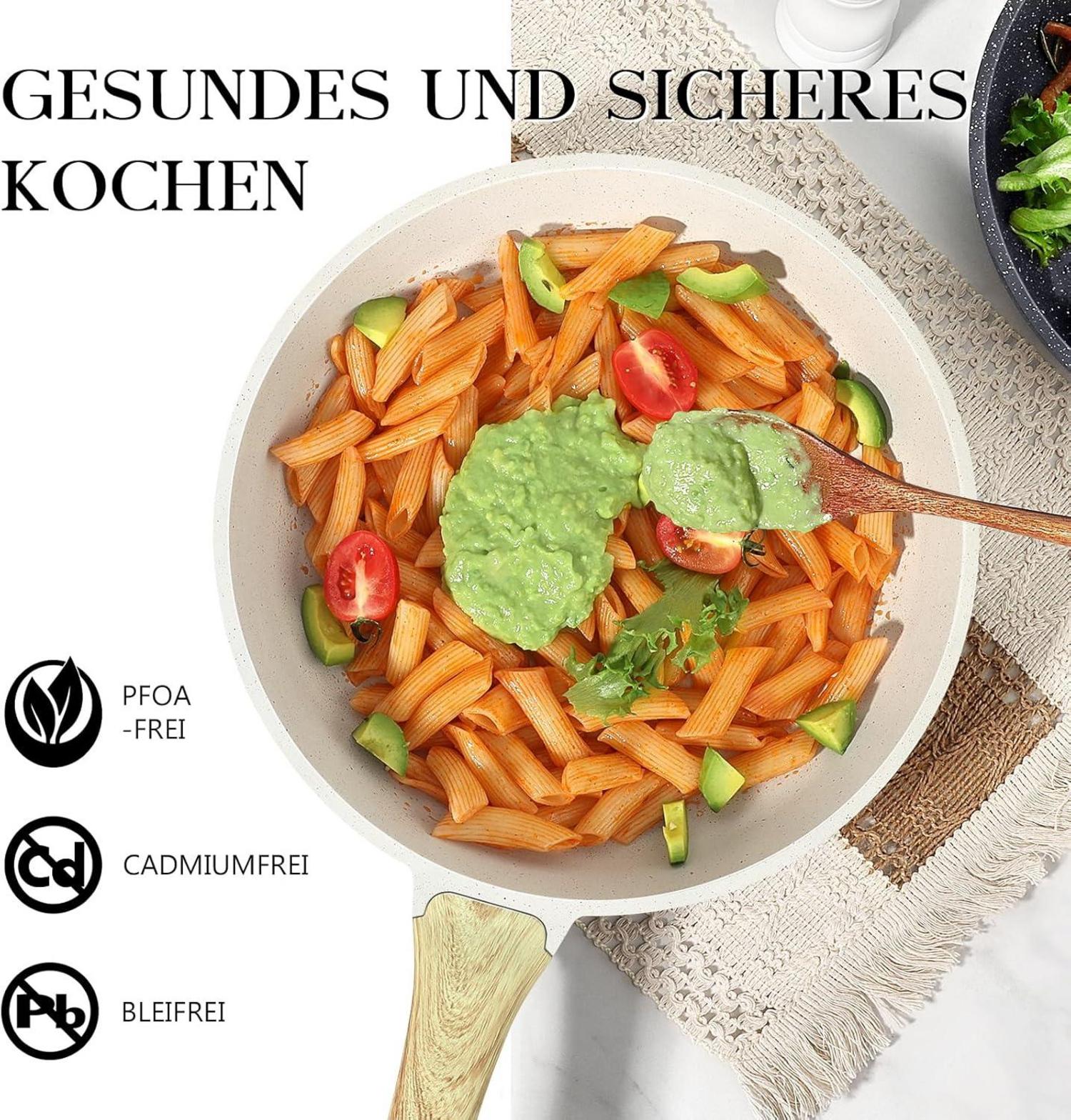 Antihaft Bratpfanne 28 cm Granit Induktion Pfanne PFOS/PFOA-frei