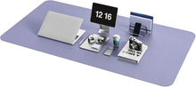 Großes Office Mousepad mit Leder, Wildleder 120x60cm