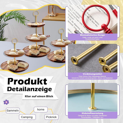 Metall Etageren Stangen Set 5er Pack Hochzeitstorte Etagere Rosa