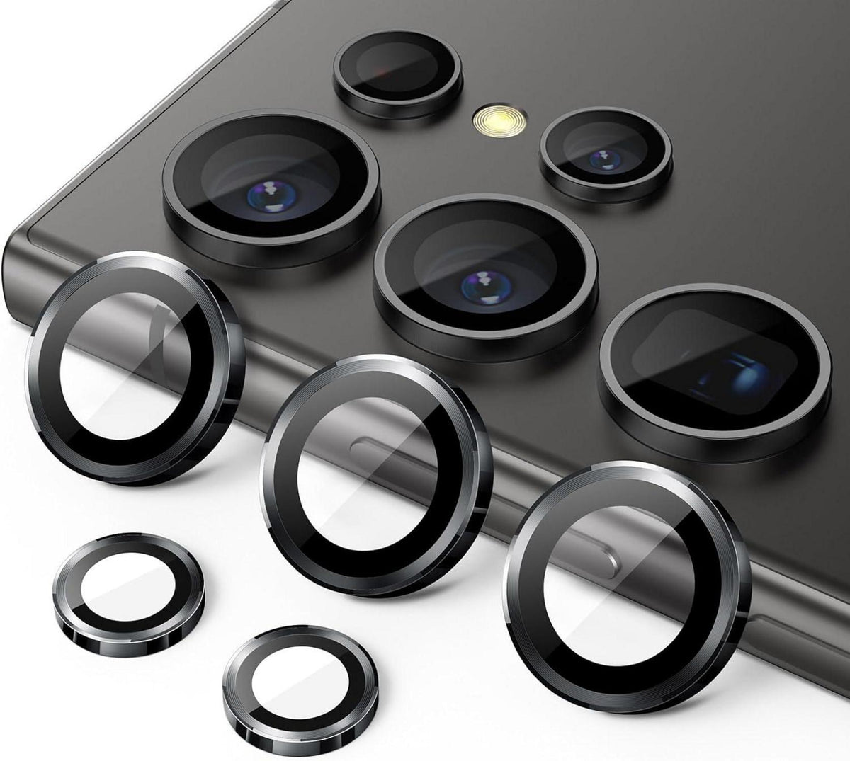 Kameraschutz Samsung Galaxy S24 Ultra 9H Gehärtetes Glas Metallring