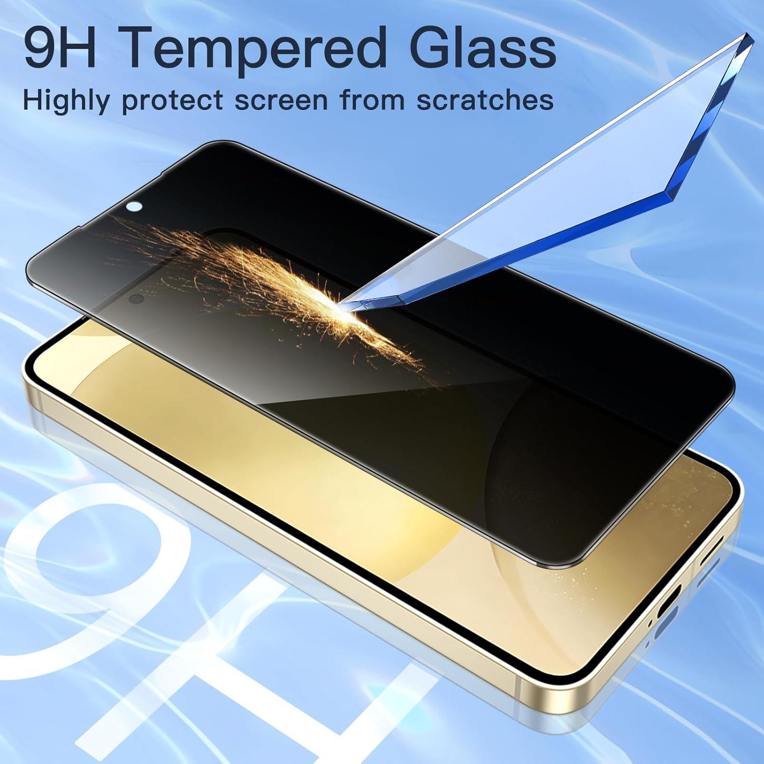 Sichtschutz Samsung Galaxy S24 5G 6,2 Zoll Glasfolie 2 Stück