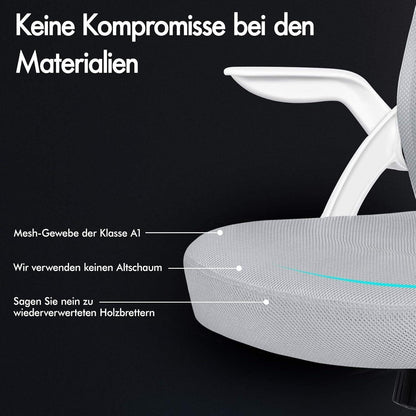 ALFORDSON Büro-Schreibtischstuhl mit Lordosenstütze und