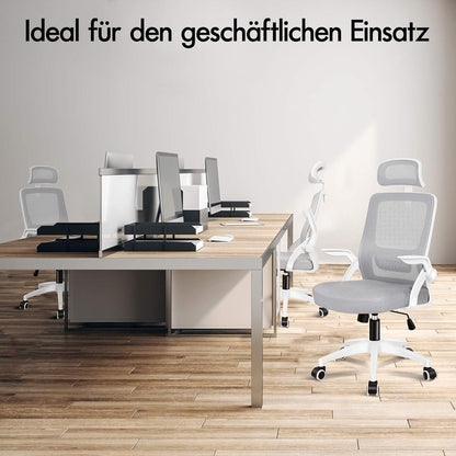 ALFORDSON Büro-Schreibtischstuhl mit Lordosenstütze und