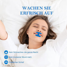Mundpflaster gegen Schnarchen, H-Form, 60 Stück, Blau