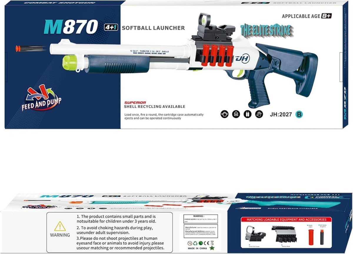 Schaumstoff Spielzeugpistole Blau für Indoor und Outdoor