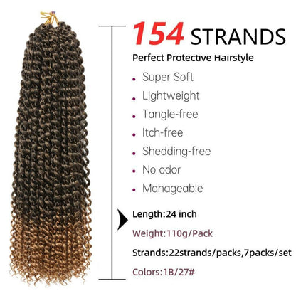 7er Pack Passion Twist Haarverlängerung 61cm T1B-27