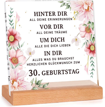 Personalisierte 30. Geburtstag Holzschilder Geschenke für Frau