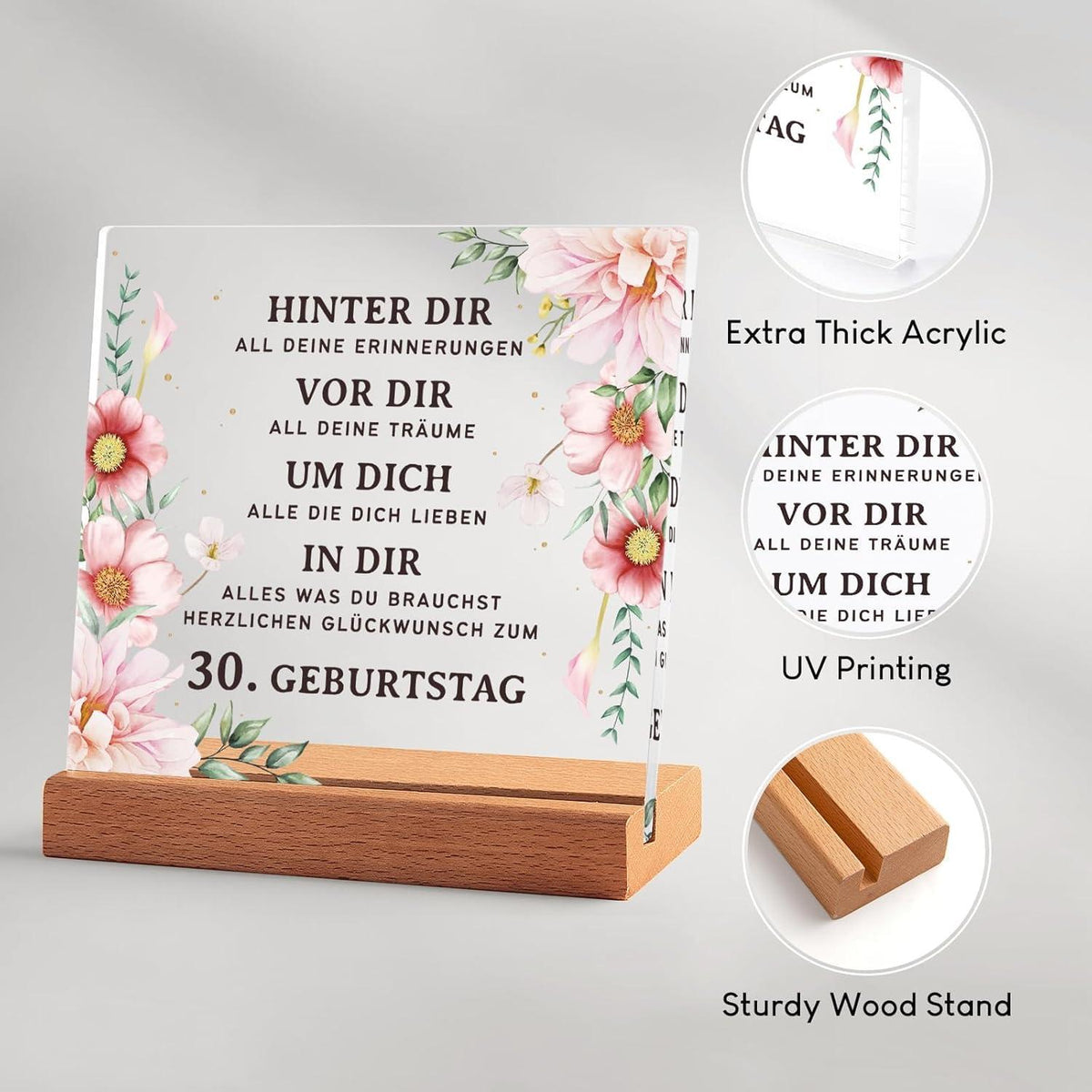 Personalisiertes 30. Geburtstag Holzschild Geschenk Frau 1994 Schwester