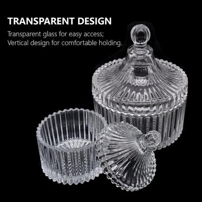 Süßigkeiten Glas Dose mit Deckel 2er Set 100/300 ml Transparent