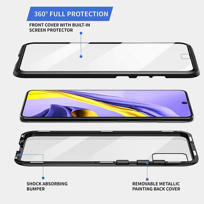 Samsung Galaxy S24+ Hülle, Magnetische Adsorption 360 Grad Schutz Flip