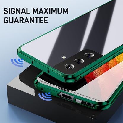 Samsung Galaxy S24 Hülle Magnet Adsorption 360 Grad Schutz Grün