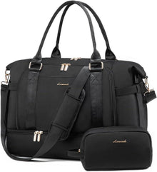 Sporttasche Damen Reisetasche Weekender Schwarz Wasserdicht