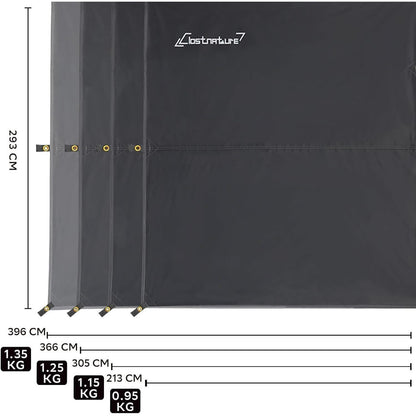 Clostnature Tarp Wasserdicht 305x293 cm Camping Zeltplane