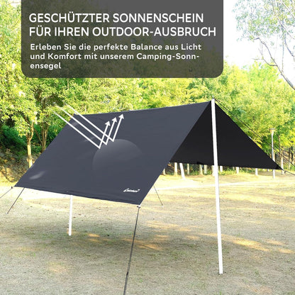 Clostnature Tarp Wasserdicht 305x293 cm Camping Zeltplane