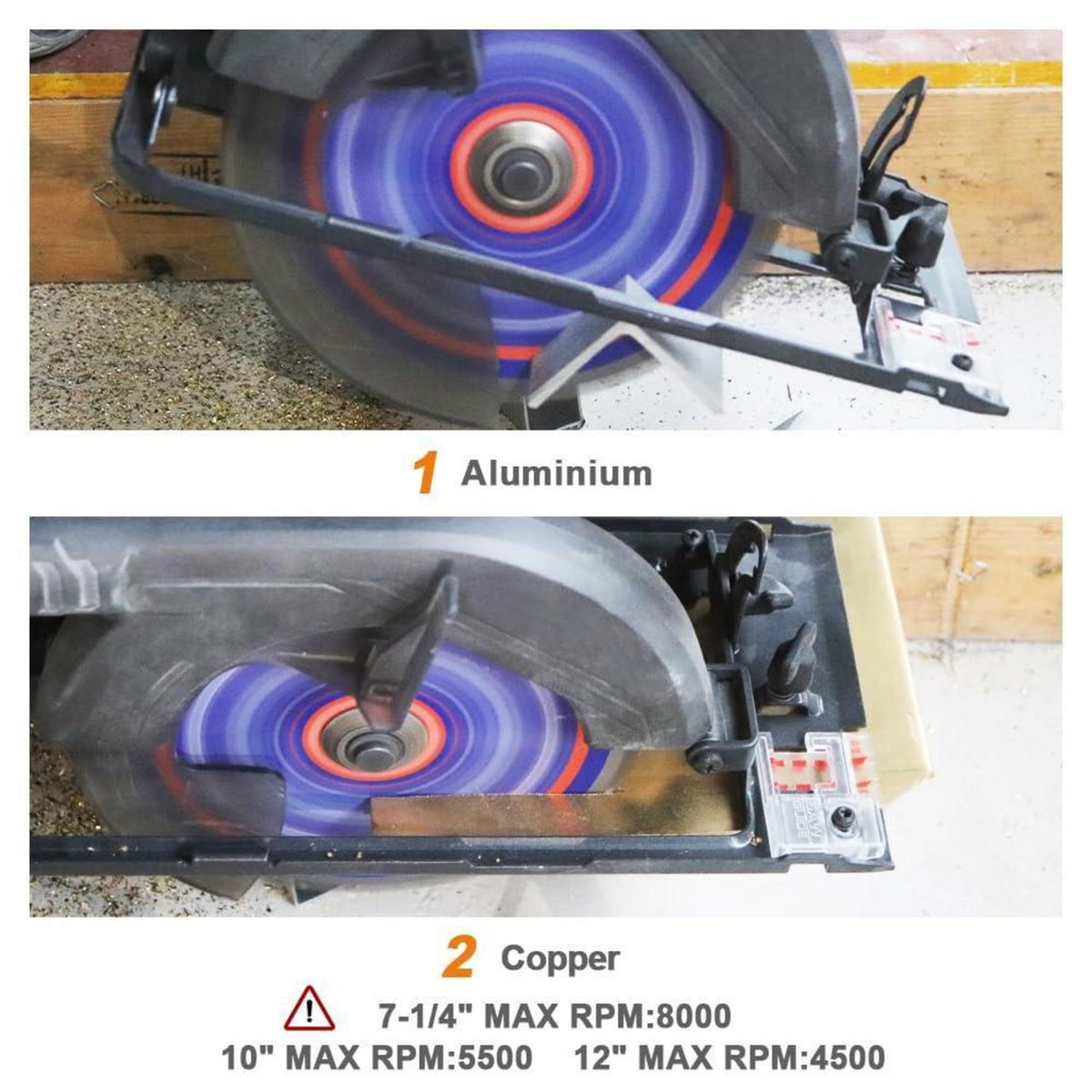 Kreissägeblatt für Aluminium & Kunststoff 255mm 80T 10 Stück