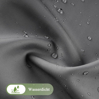 Duschvorhang 180x200cm Textil Grau Wasserdicht Waschbar Antischimmel