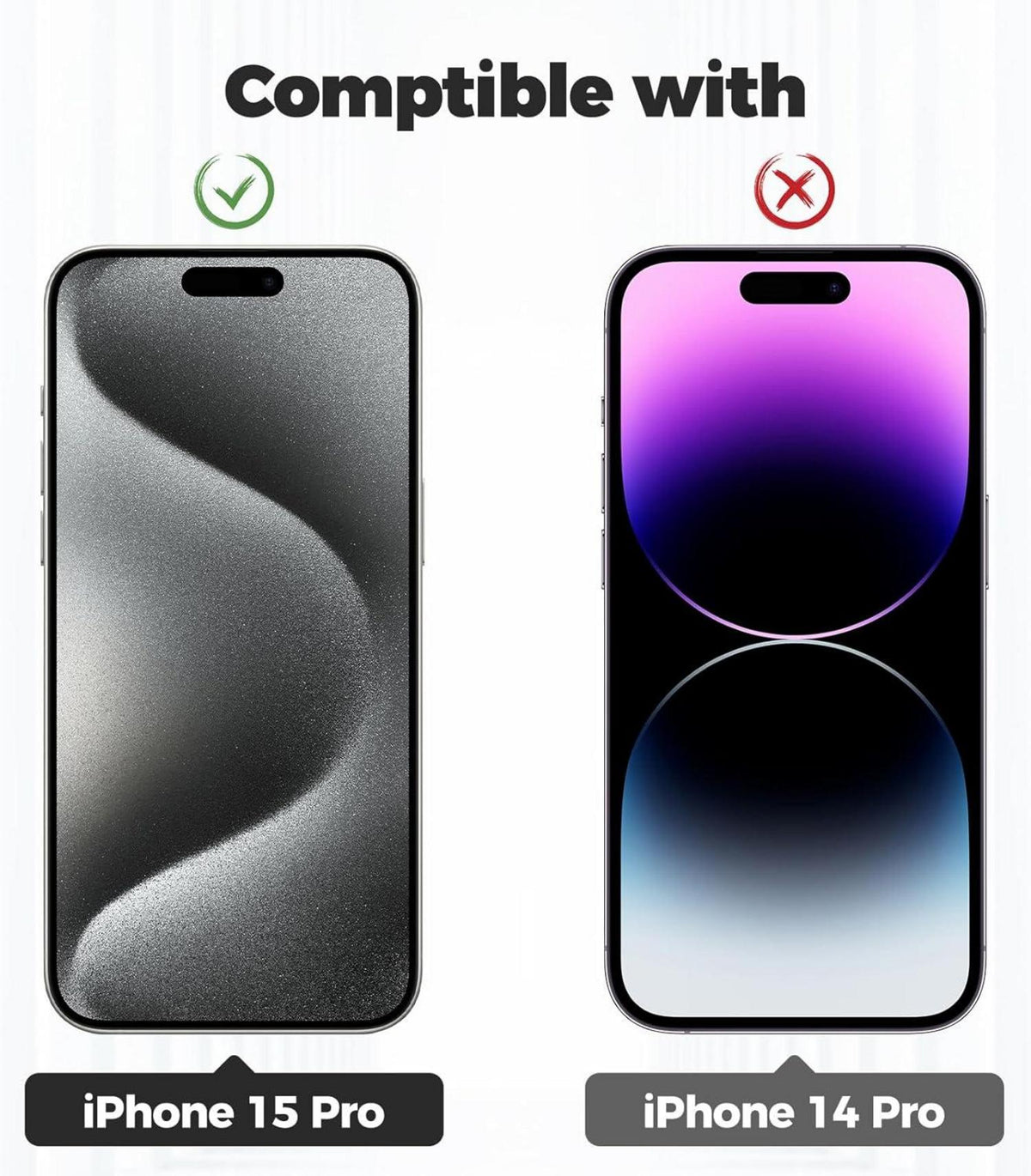 Handykette für iPhone 15 Pro 6,1 Zoll Hülle Necklace Band