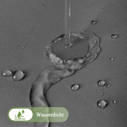 Textiler Duschvorhang 220x200cm Grau Wasserdicht Waschbar mit 14