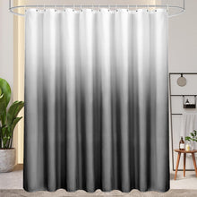 Textil Duschvorhang Grau 240x200cm Wasserdicht Farbverlauf