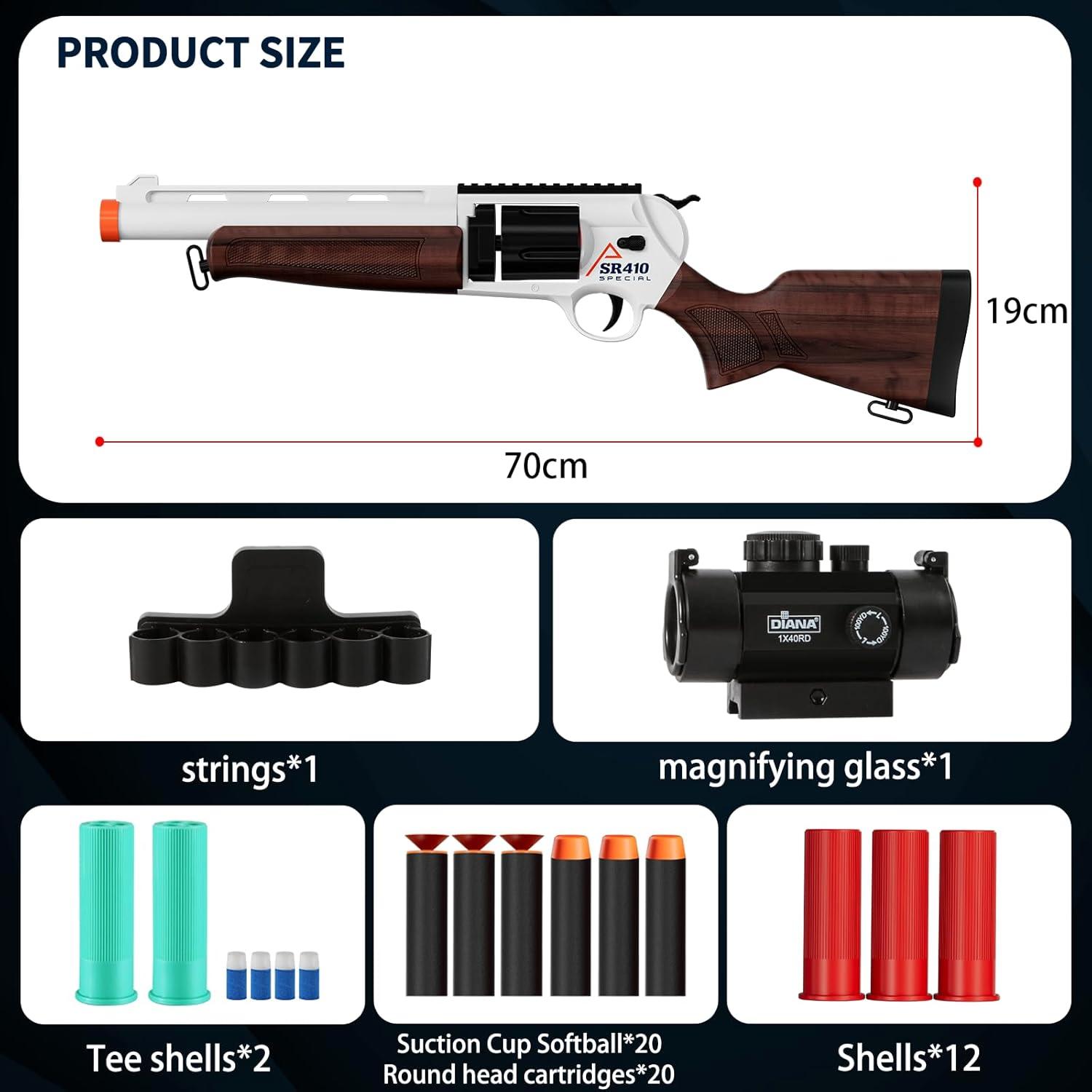 Spielzeugpistole Länge Shooter Blasters Soft Darts 8+ Jahre Indoor Outdoor
