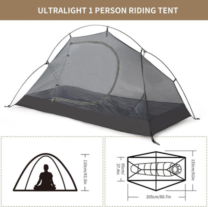 Ultraleichtes 1/2-Personen Campingzelt wasserdicht