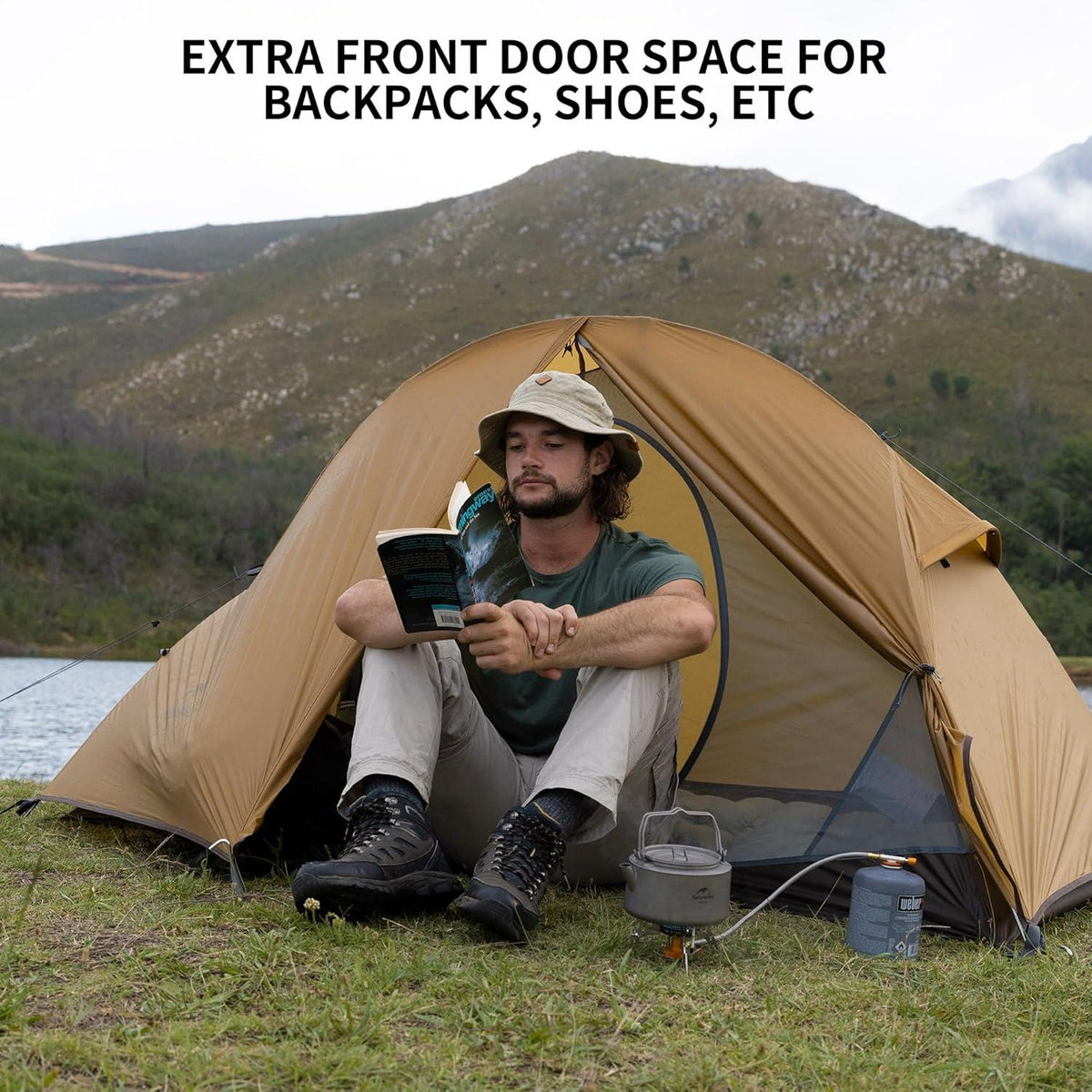 Ultraleichtes Wasserdichtes Kuppelzelt für 1/2 Personen Outdoor Camping Trekking